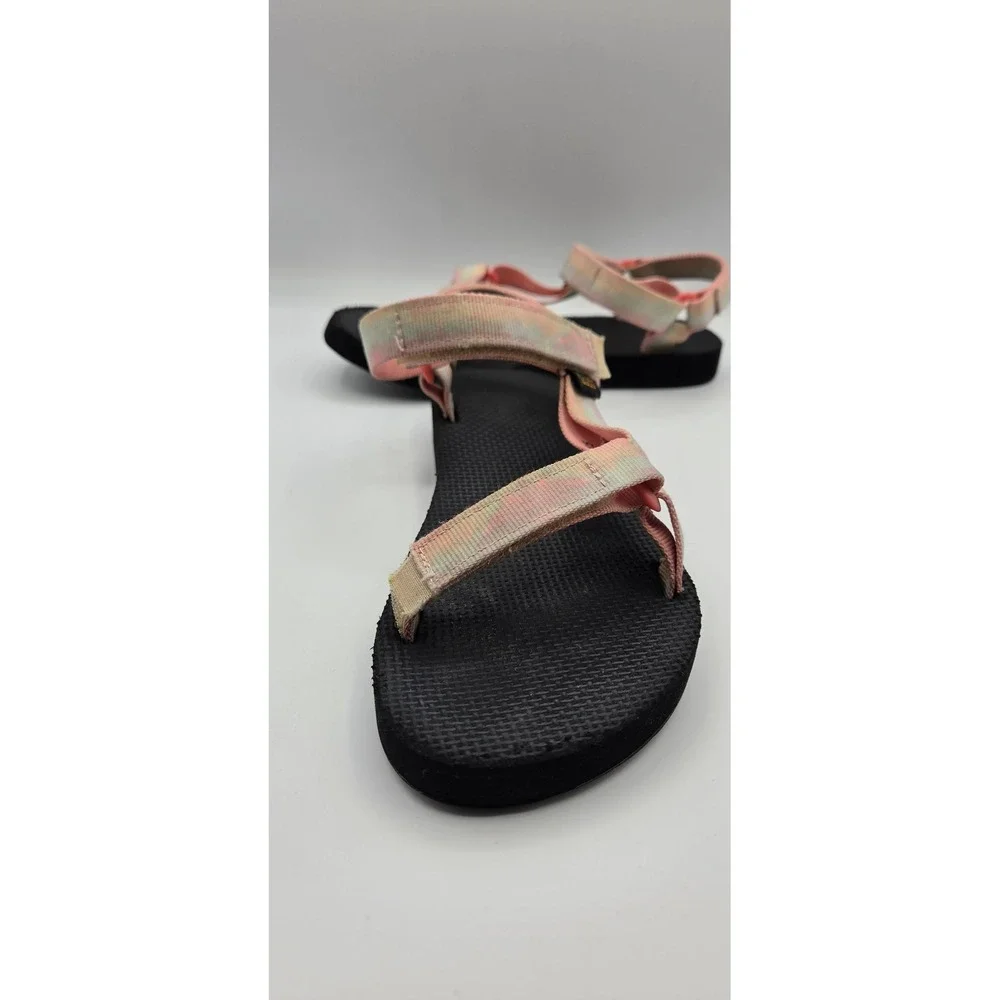 Teva Original Universal Tie-Dye Kids Sandals Size 5 Sorbet Lemon Sport